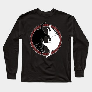 yin yang cat Long Sleeve T-Shirt